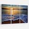 Designart - Peaceful Sandy Beach with Waves - Extra Large Canvas Art Print